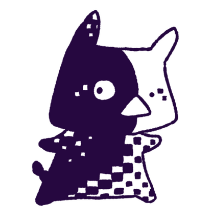 Checkered Pig A checkered pattern covers this pig... cool...